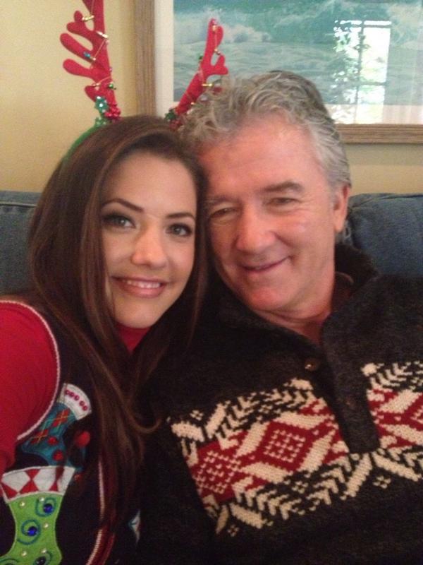 Julie Gonzalo and Patrick Duffy Dallas TNT Christmas