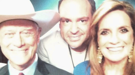 Cristo meets Larry Hagman and Linda Gray